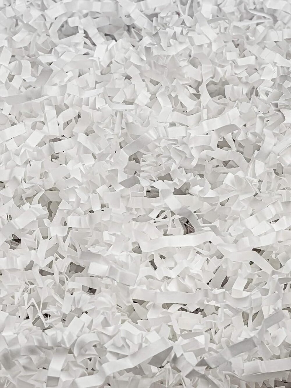 White Crinkle Paper Filler - Shredded Paper, Gift Basket & Box Wrap